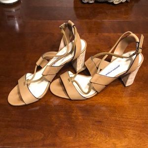 Jimmy Choo tan strap sandal